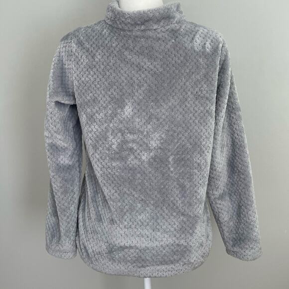 Columbia Girls FireSide Sherpa Jacket Grey Sz XL 18-20 Full-Zip Soft Feel - Picture 2 of 12